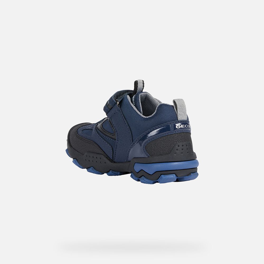 Geox Sneakers Navy Buller Abx - Geox Boys Shoes - ECPKFZ035